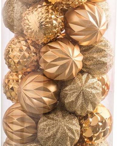 Sada 30 vánočních ozdob ve zlaté barvě Unimasa Labbas