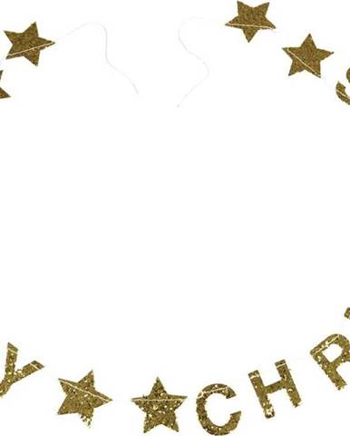 Vánoční girlanda s nápisem Rex London Gold Stars