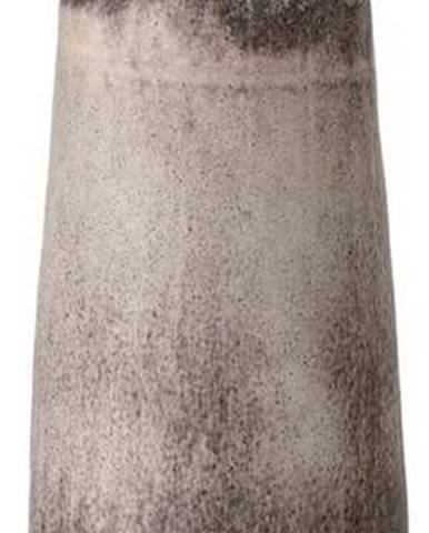 Šedá kameninová váza Bloomingville Rille, výška 40 cm