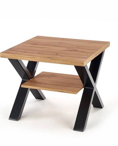 Konferenční stolek VENON-KW-LAW, dub wotan/černá
