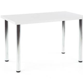 Jídelní stůl MODEX 120, bílá/chrom