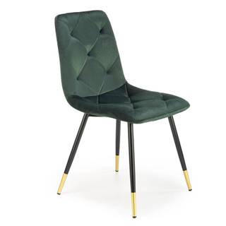 Jídelní židle K438,  tmavě zelená
