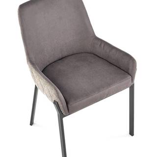 Jídelní židle K439, šedá/béžová