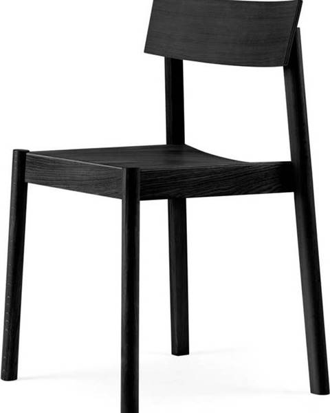 Emko Černá jídelní židle z dubového dřeva EMKO Citizen Rectangle