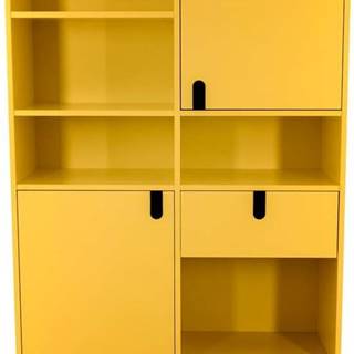 Žlutá knihovna Tenzo Uno, výška 176 cm