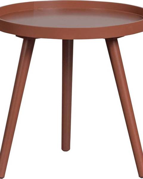 WOOOD Červený odkládací stolek WOOOD Sasha, ø 41 cm