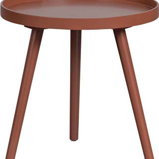 Červený odkládací stolek WOOOD Sasha, ø 41 cm