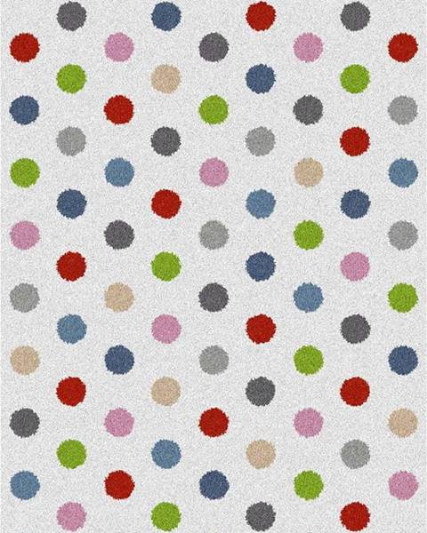 Universal Bílý koberec Universal Norge Dots, 133 x 190 cm