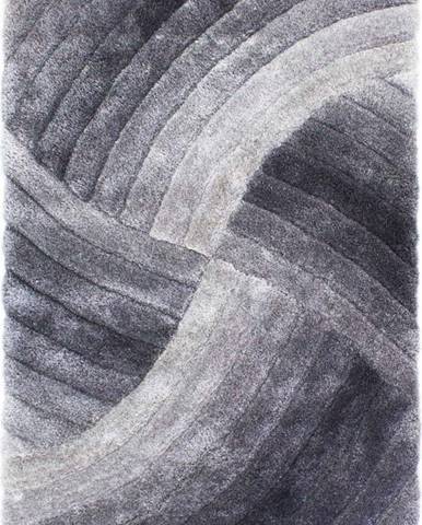 Šedý koberec Flair Rugs Furrow, 120 x 170 cm