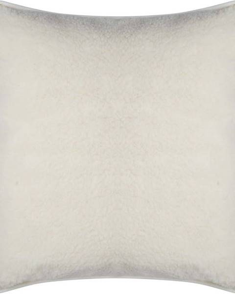 Bílý polštář z merino vlny Native Natural, 80 x 80 cm