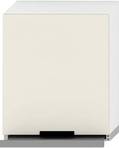Kuchyňská Skříňka Denis W60/68 Slim Pl Se Stříbrnou Digestoří Coffee Mat/Bílý