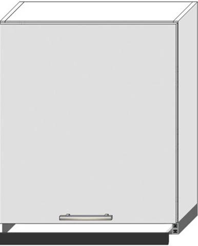 Kuchyňská Skříňka Bono W60/68 Slim Pl S Černou Digestoří bílá alaska/bílá