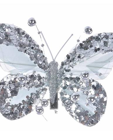 Motýl s klipem 8 cm sada 6 ks YC-19030-3-8-6