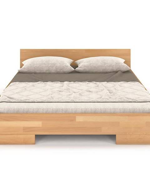 BAUMAX Dřevěná buková postel Skandica Spectrum Nízký 200x200 Přírodní