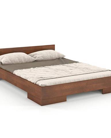 Dřevěná buková postel Skandica Spectrum Nízký 160x200 Ořech