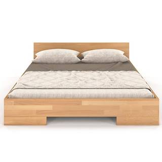 Dřevěná buková postel Skandica Spectrum Nízký 200x200 Přírodní