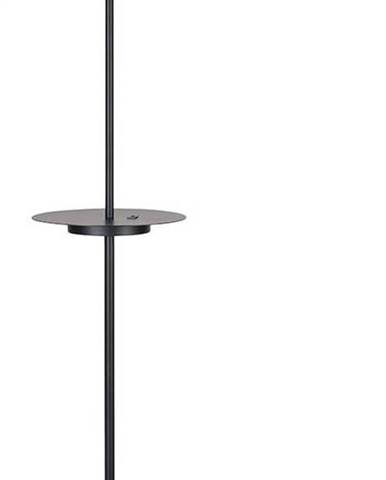 Černá volně stojící lampa s odkládacím prostorem Markslöjd Linear