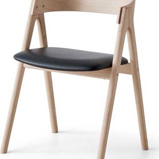 Jídelní židle z dubového dřeva s koženým sedákem Findahl by Hammel Mette