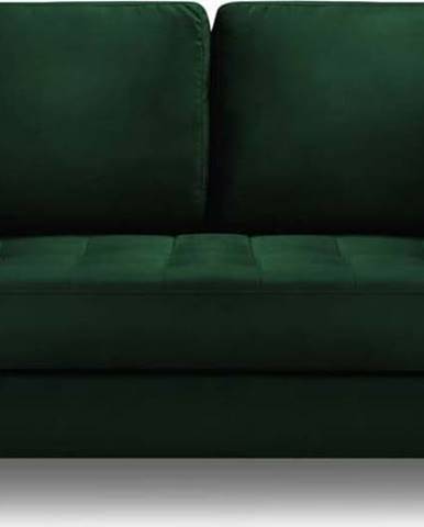 Zelená sametová pohovka Milo Casa Santo, 174 cm