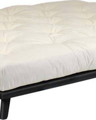 Dvoulůžková postel Karup Design Senza Bed Black, 160 x 200 cm