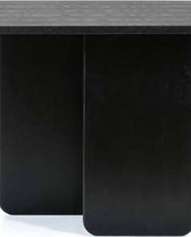 Černý jídelní stůl Teulat Arq, 200 x 100 cm