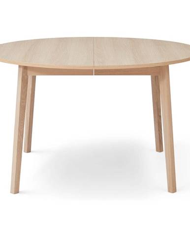 Rozkládací jídelní stůl podýhovaný dubem Hammel Single Ø 130 cm
