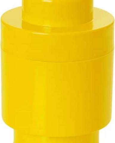 Žlutý úložný kulatý box LEGO®, ⌀ 12,5 cm
