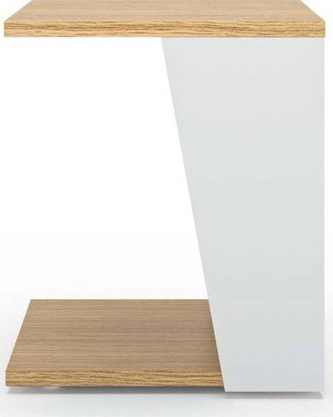 TemaHome Konferenční stolek s deskou v dubovém dekoru 40x40 cm Albi - TemaHome