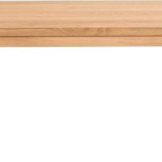 Tmavý přírodní konferenční stolek z dubového dřeva Rowico Ness, 160 x 60 cm