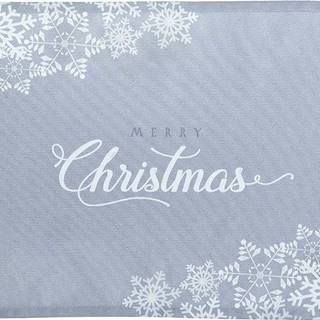 Sada 2 šedých prostírání s vánočním motivem Mike & Co. NEW YORK Honey Christmas, 33 x 45 cm