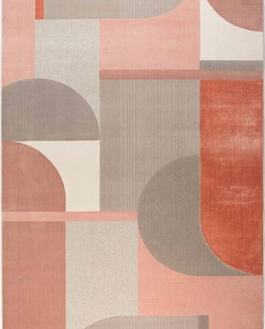 Růžovo-šedý koberec Zuiver Hilton, 160 x 230 cm