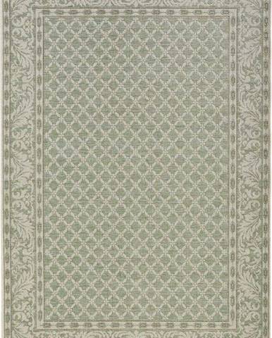 Zeleno-krémový venkovní koberec NORTHRUGS Royal, 115 x 165 cm