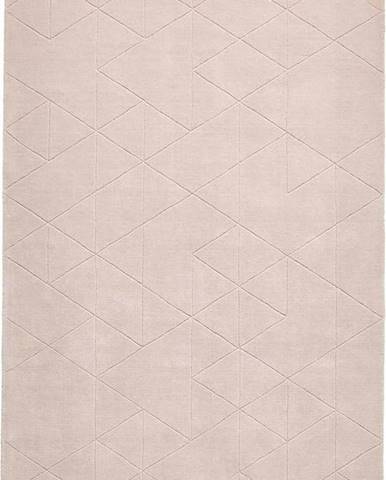 Růžový vlněný koberec Think Rugs Kasbah, 120 x 170 cm