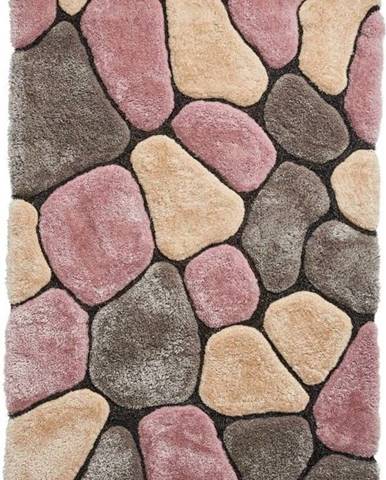 Šedo-růžový koberec Think Rugs Noble House Rock, 150 x 230 cm