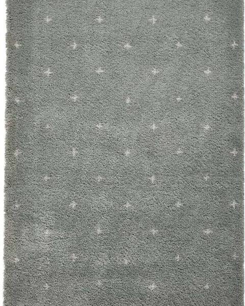 Think Rugs Mátově zelený koberec Think Rugs Boho Dots, 120 x 170 cm