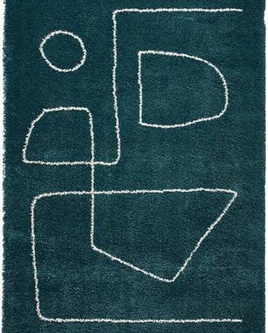 Smaragdově zelený koberec Think Rugs Boho, 120 x 170 cm