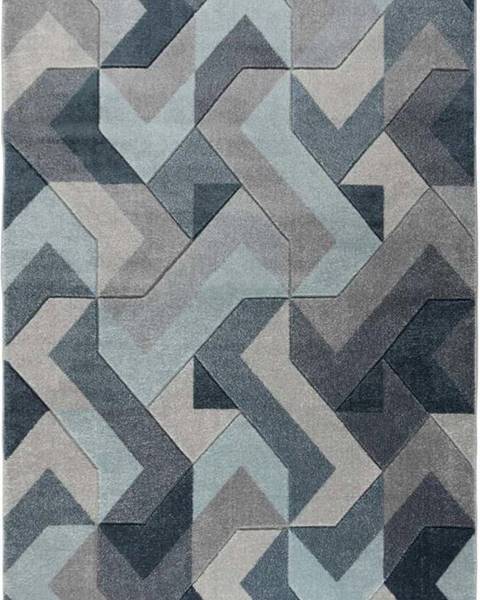 Flair Rugs Modro-šedý koberec Flair Rugs Aurora, 200 x 290 cm