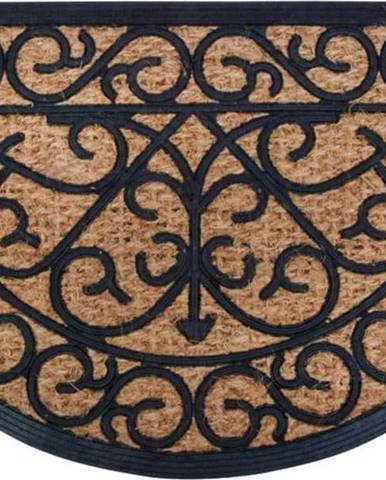Gumová půlkruhová rohožka s kokosovým vláknem Esschert Design Ornamental