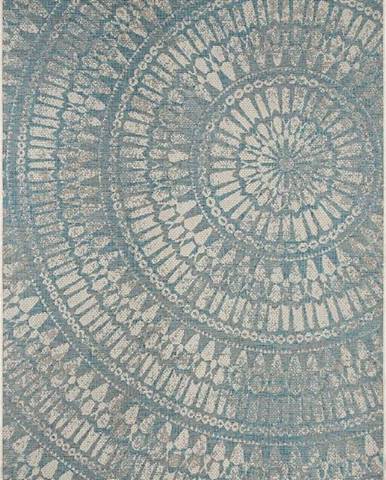Šedomodrý venkovní koberec NORTHRUGS Amon, 140 x 200 cm