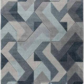 Modro-šedý koberec Flair Rugs Aurora, 200 x 290 cm