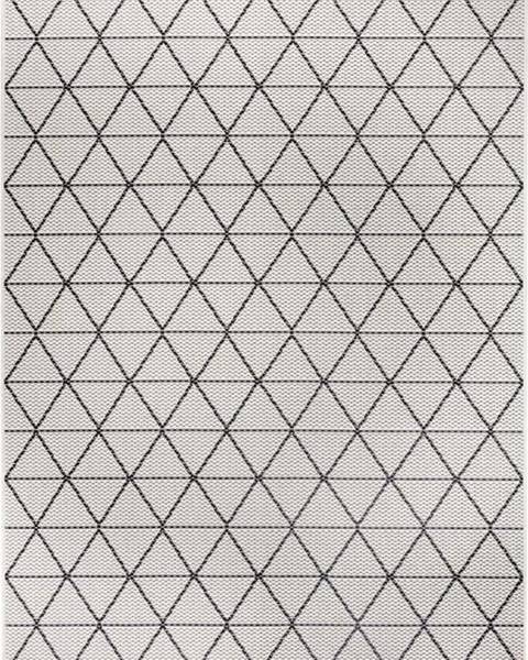 Černo-šedý venkovní koberec Ragami Athens, 80 x 150 cm