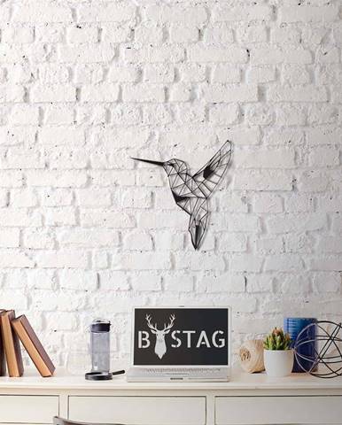 Nástěnná kovová dekorace Hummingbird, 49 x 43 cm