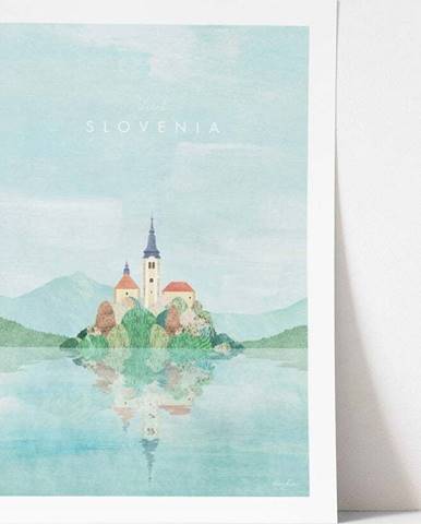 Plakát Travelposter Slovenia, A2