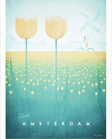 Plakát Travelposter Amsterdam, 30 x 40 cm