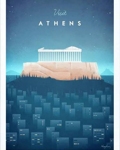Plakát Travelposter Athens, 30 x 40 cm