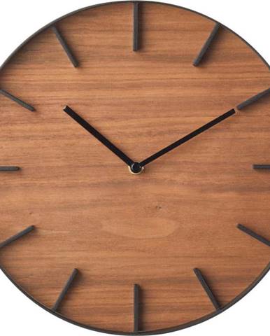 Nástěnné hodiny YAMAZAKI RIn Oscuro, ⌀ 27 cm