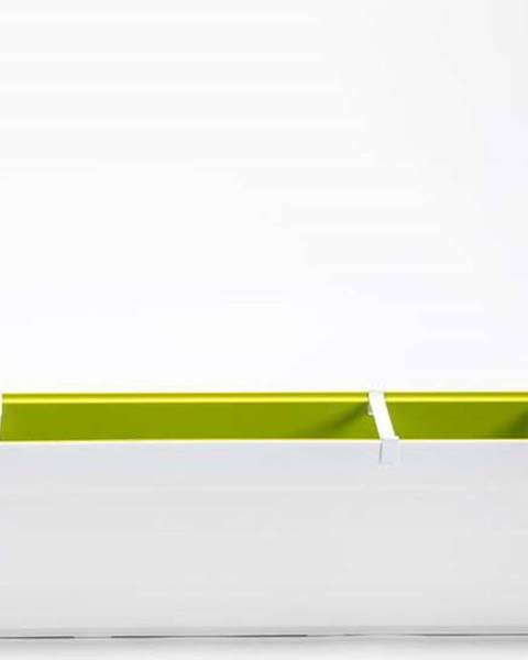 Plastia Bílo-zelený samozavlažovací truhlík, délka 78 cm Berberis - Plastia