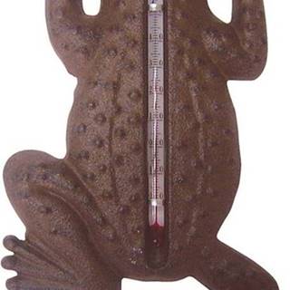 Litinový nástěnný teploměr Esschert Design Frog