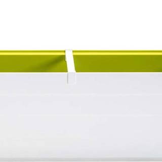 Bílo-zelený samozavlažovací truhlík Plastia Berberis , délka 59 cm