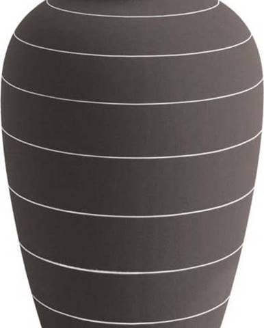 Tmavě hnědá keramická váza PT LIVING Terra, ⌀ 13 cm